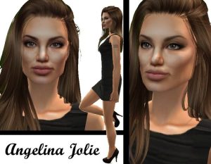 The Sims 2 Angelina Jolie skin